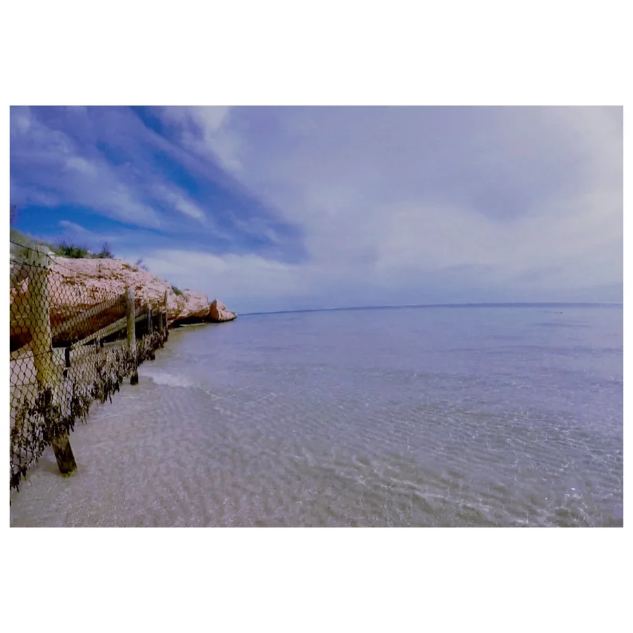 In Coral Bay at the beach by the Coral Gardens reef formation