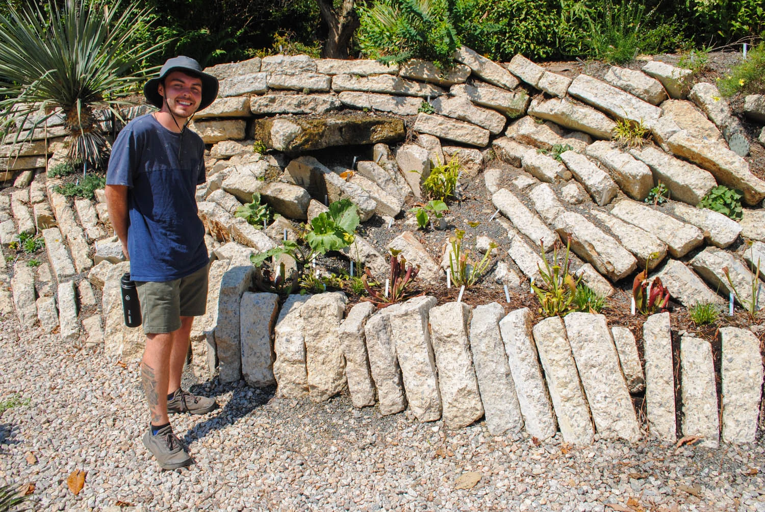 Jevon is delighted to see a bog! But, Sarracenia in limestone!?! How is this possible?