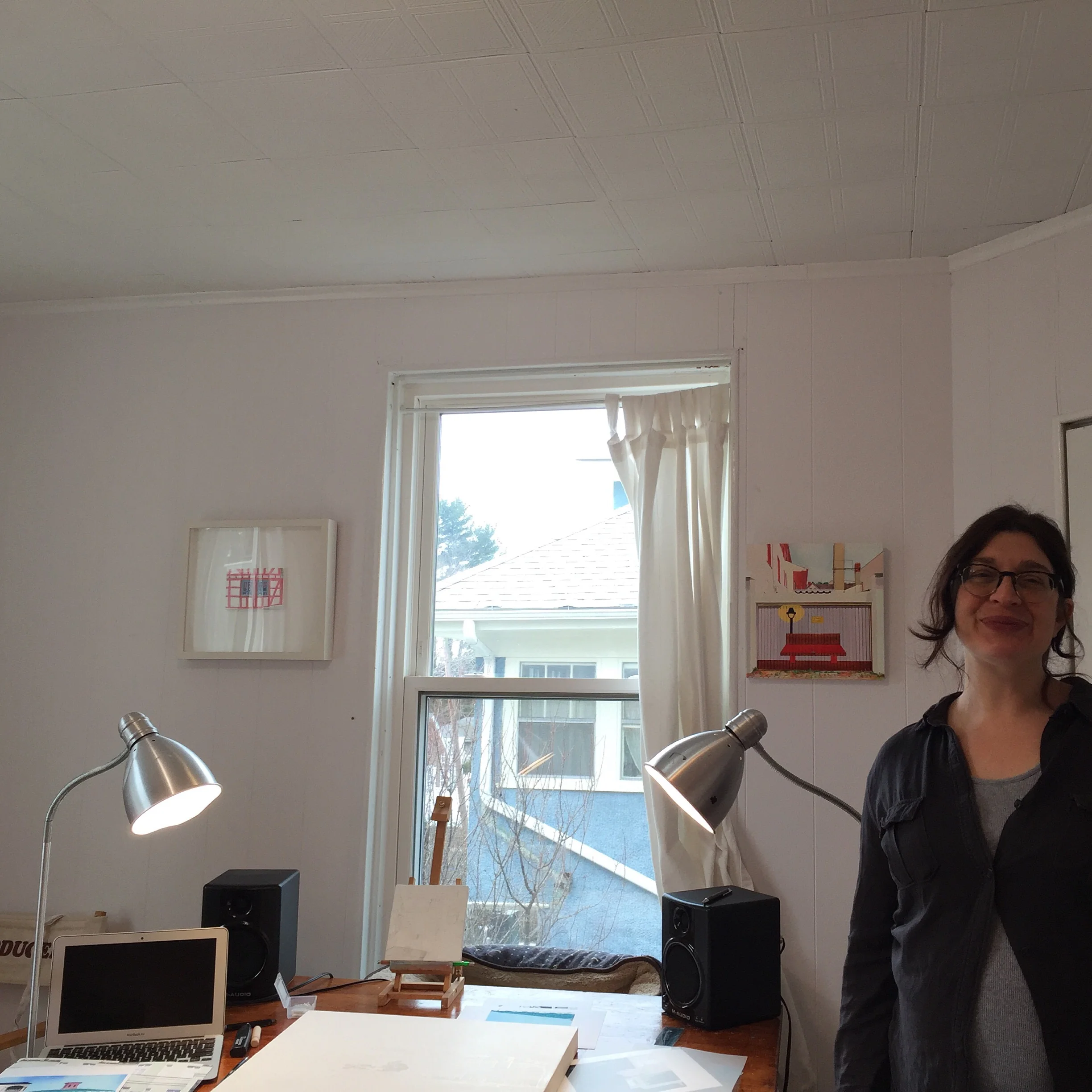 Anne Canfield in her studio.