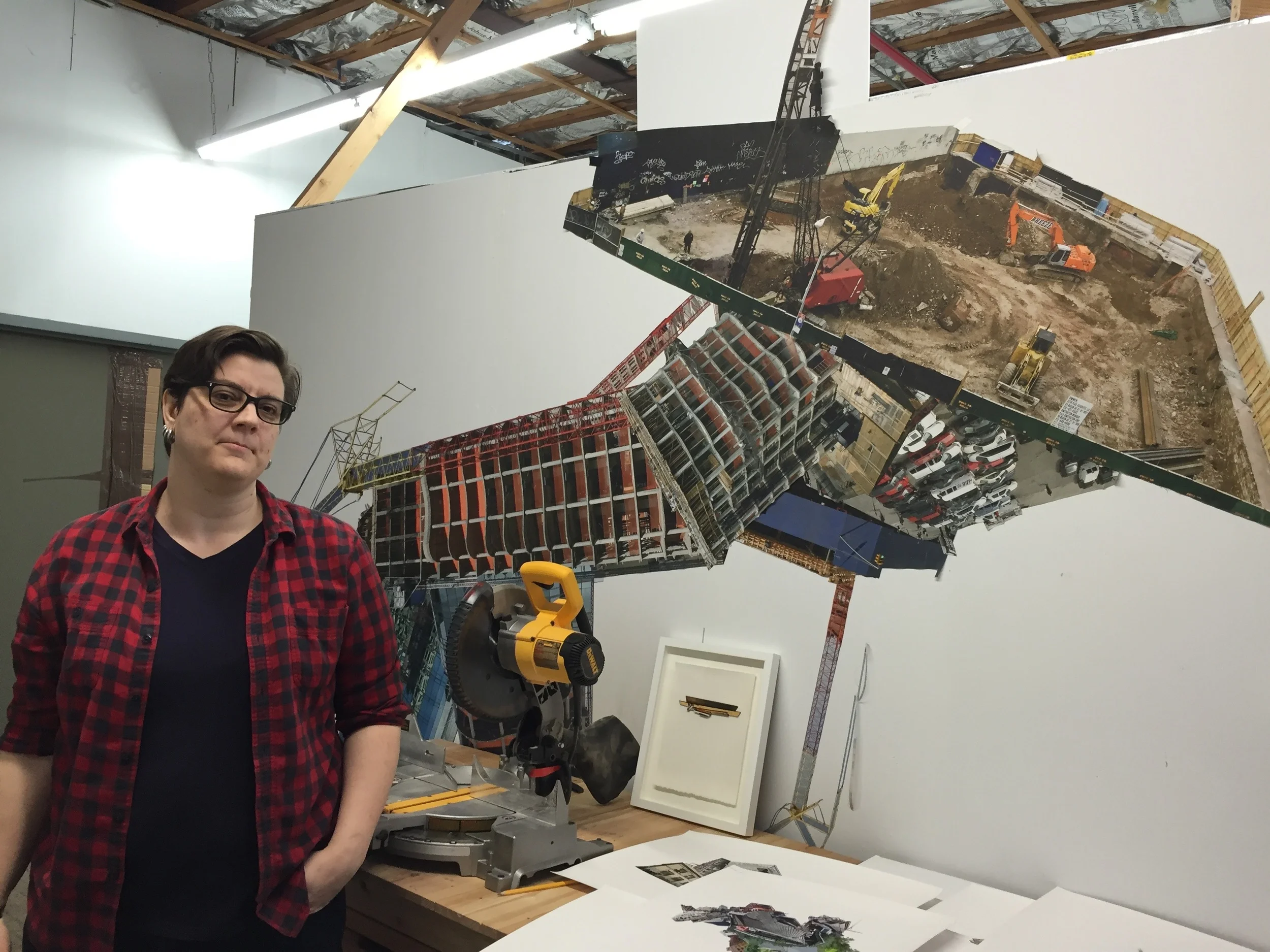 Jennifer Williams in her studio. 