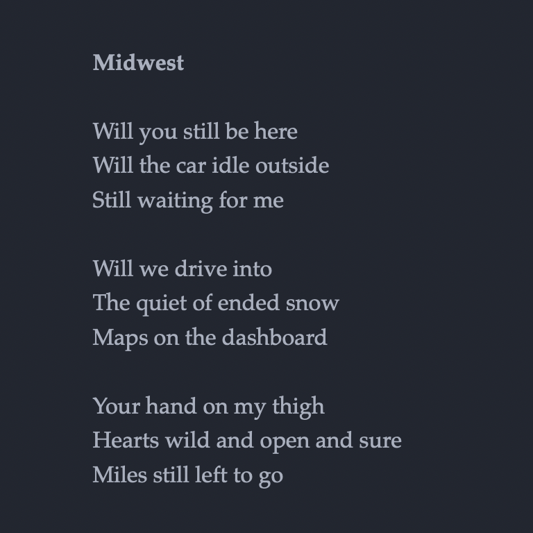New writing section on website
