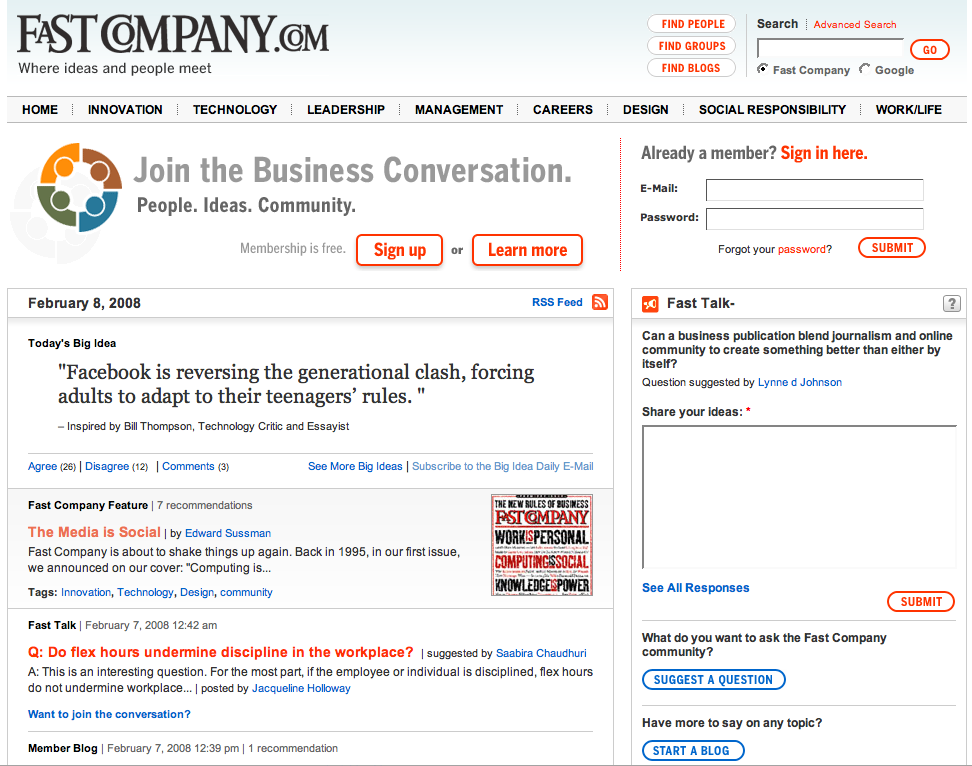 2008: FastCompany.com