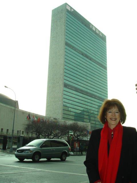 Terri at United Nations’ headquarters in New York City