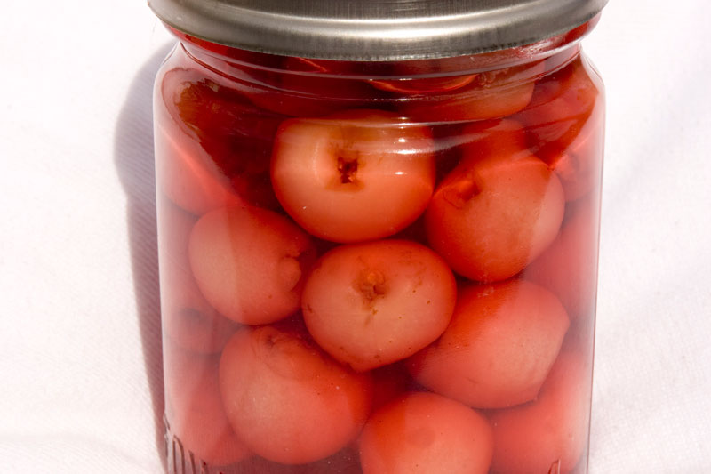 Cherries naturally preserved in Vacola Jar
