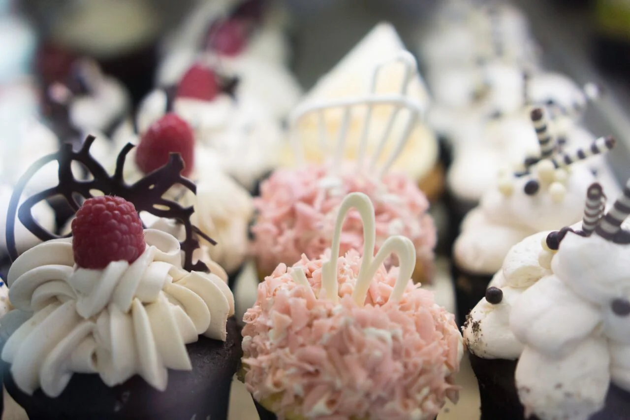 Made-from-scratch cupcakes at Katella Deli 