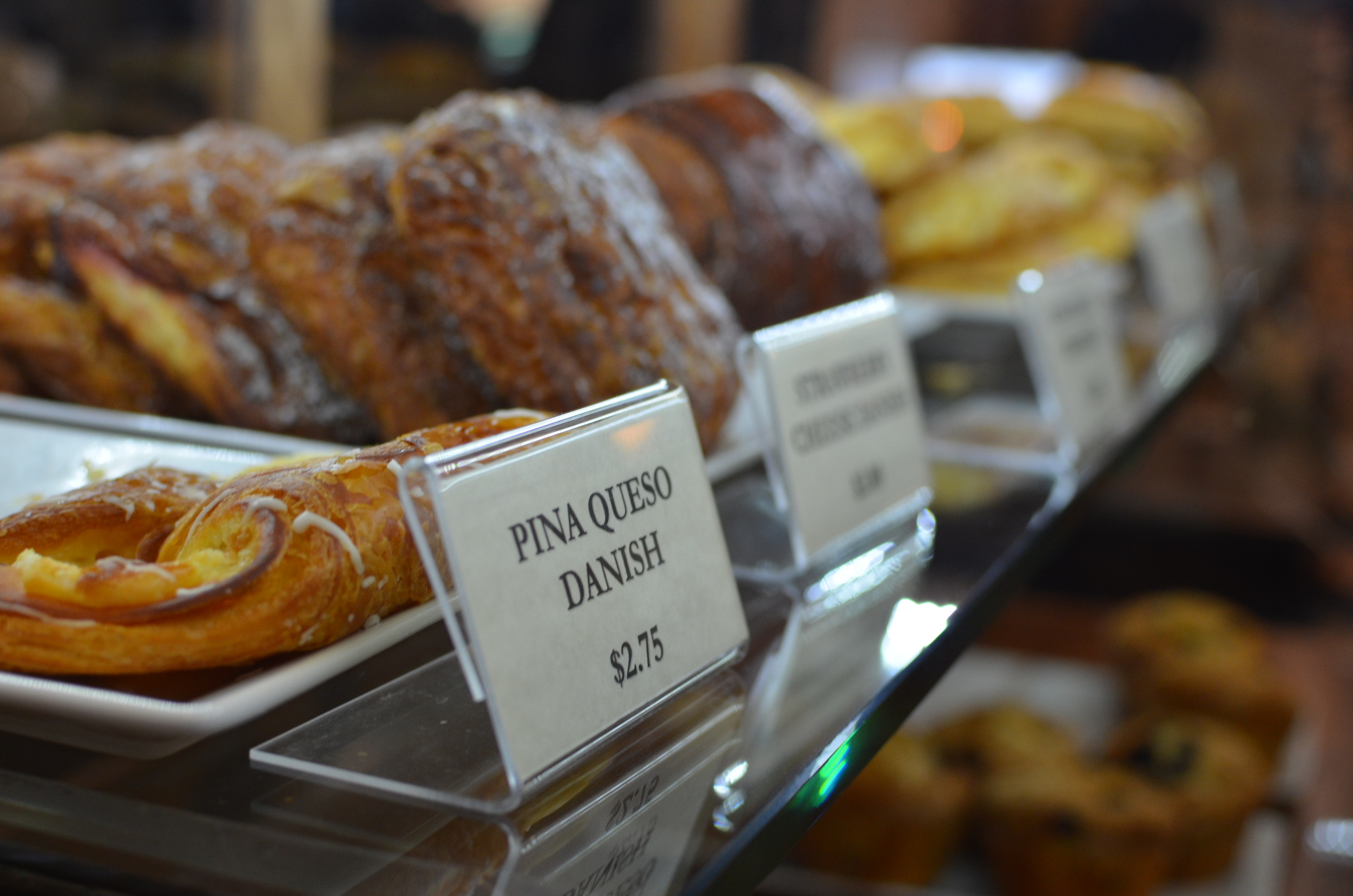 Tierra Mia's various pastries on display.