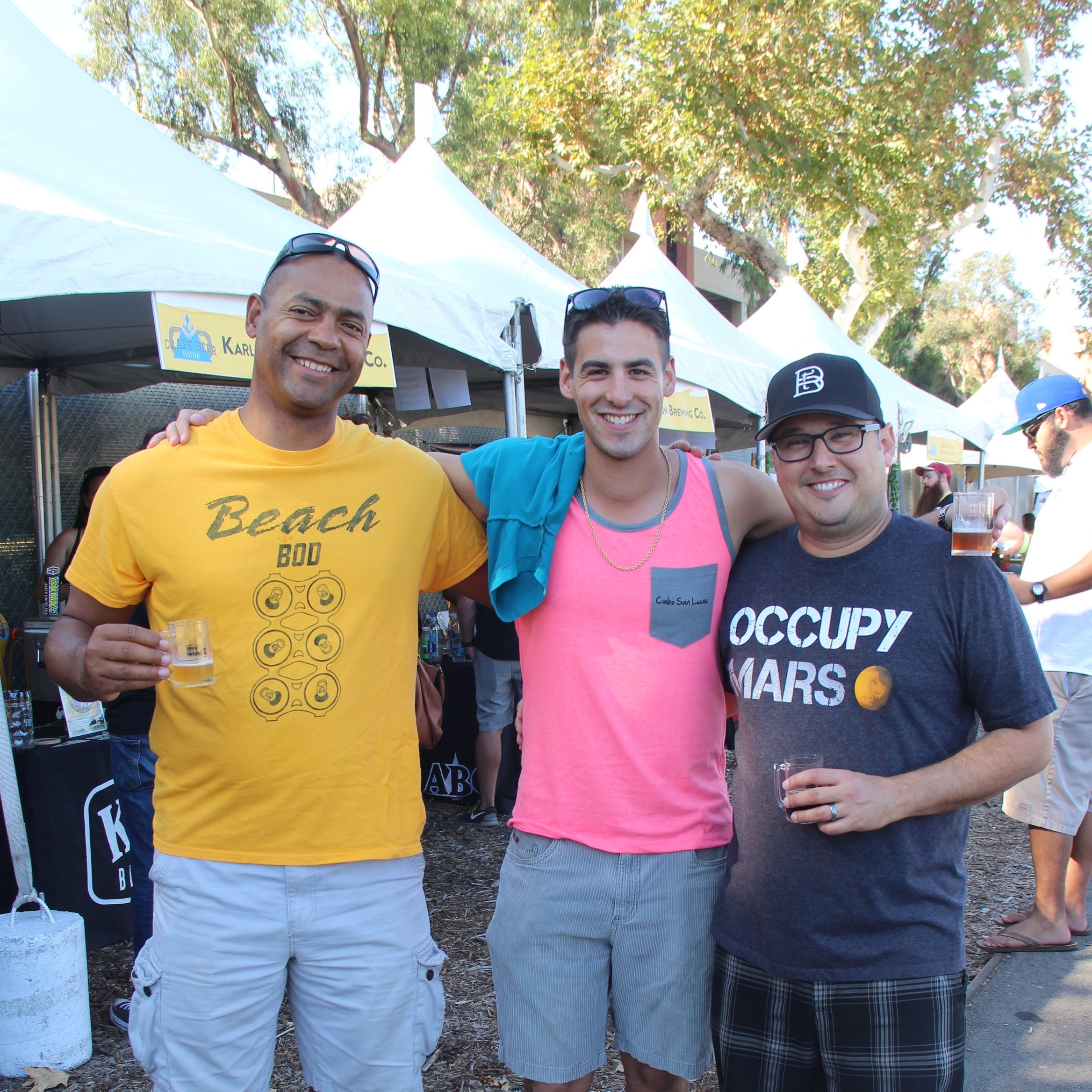Zeph Varley (left) with friends Matteo D’Orio, (middle) and Daniel Passmore (right). 