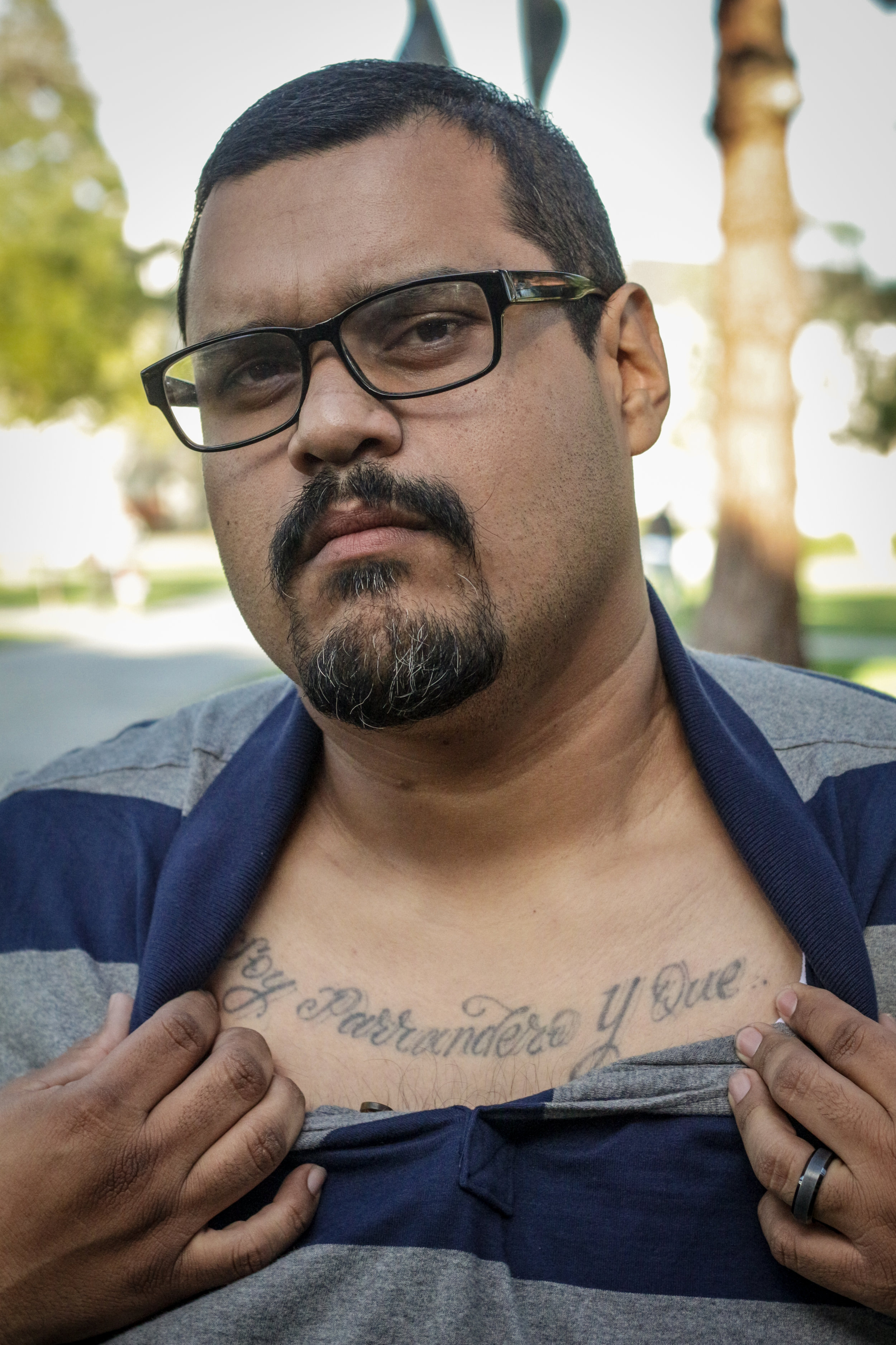 Hernandez's prison tattoo is a reminder of how he used to view himself and life when he was younger. It reads, "I am a party animal, so what?"