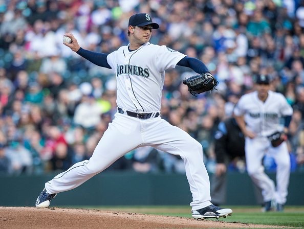 Chase De Jong, Pitcher. Photo credit: Elaine Thompson. 
