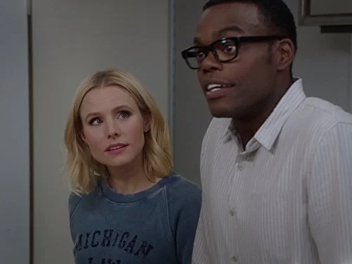 Kristen Bell and William Jackson Harper in The Good Place. Photo Credit: IMDB