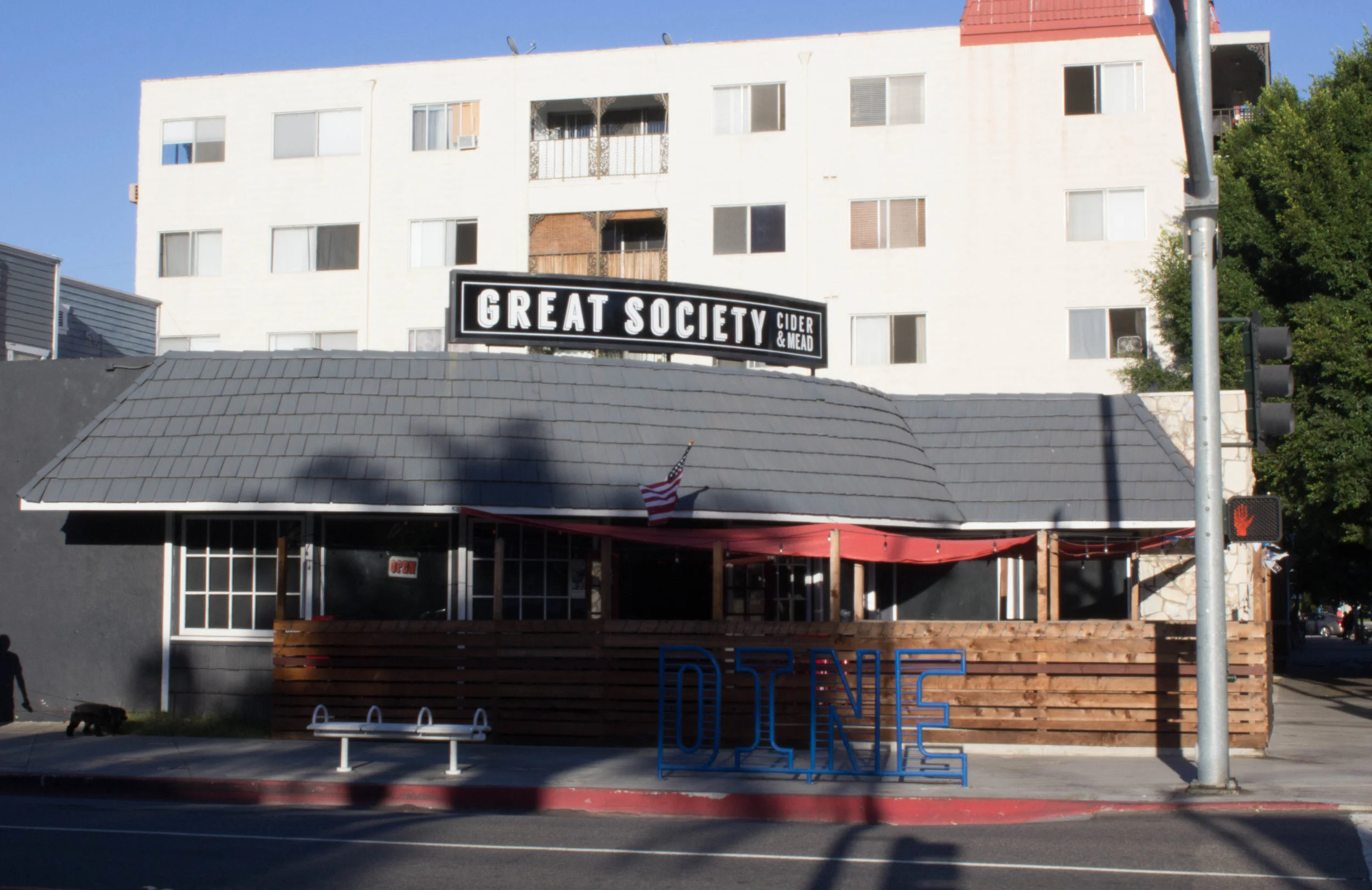 Outside of Great Society Cider & Mead. Photo Credit: Jaron Cofield