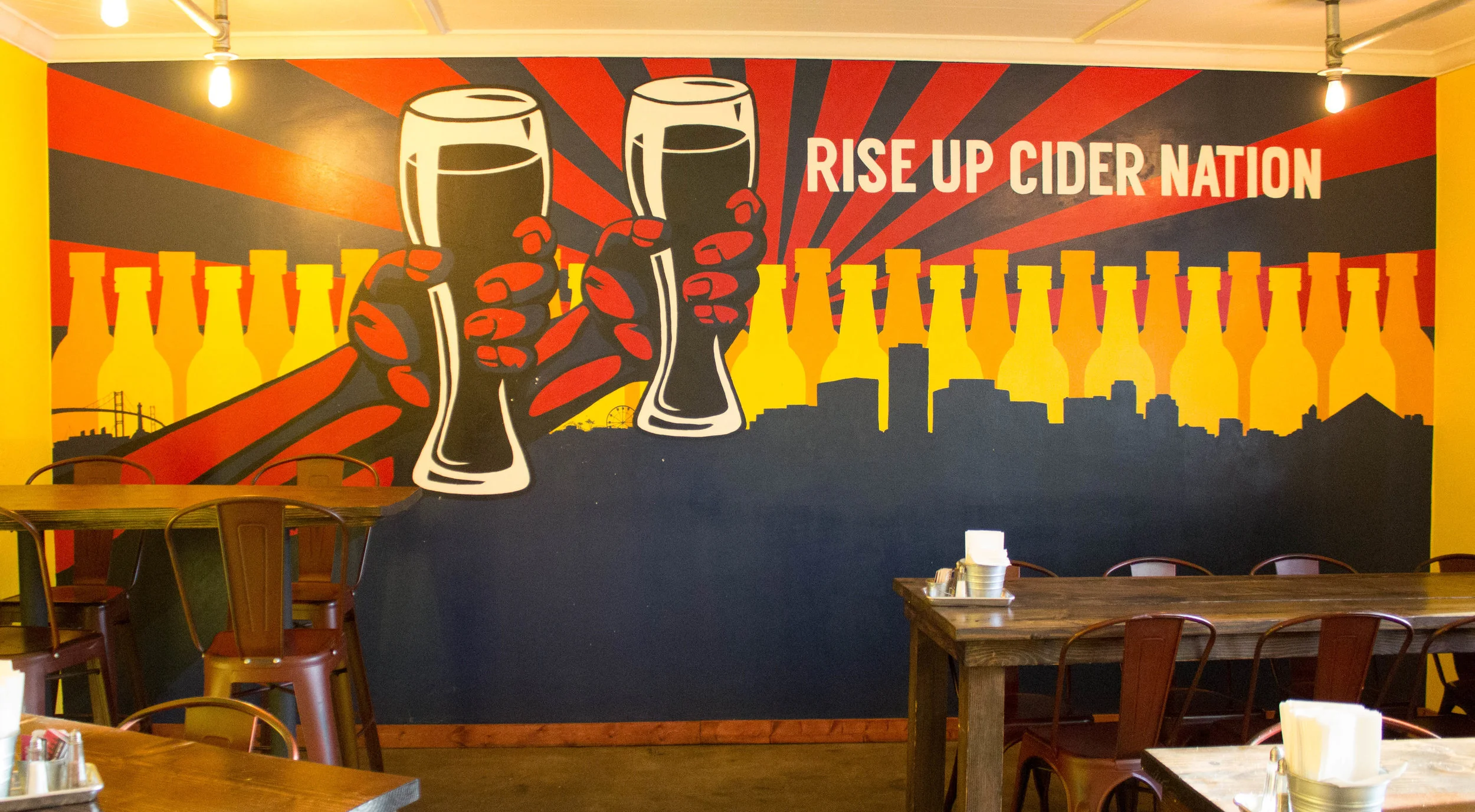 Inside of Great Society Cider & Mead. Photo Credit: Jaron Cofield