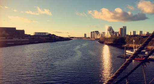 Photo: Natalie Young A view of the Glasgow Clyde River from ‘The Tall Ship’ next to The Glasgow Transport Museum.