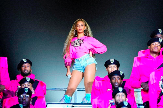 Beyoncé in a scene from her documentary "Homecoming: A Film by Beyoncé." Photo Credit: Netflix