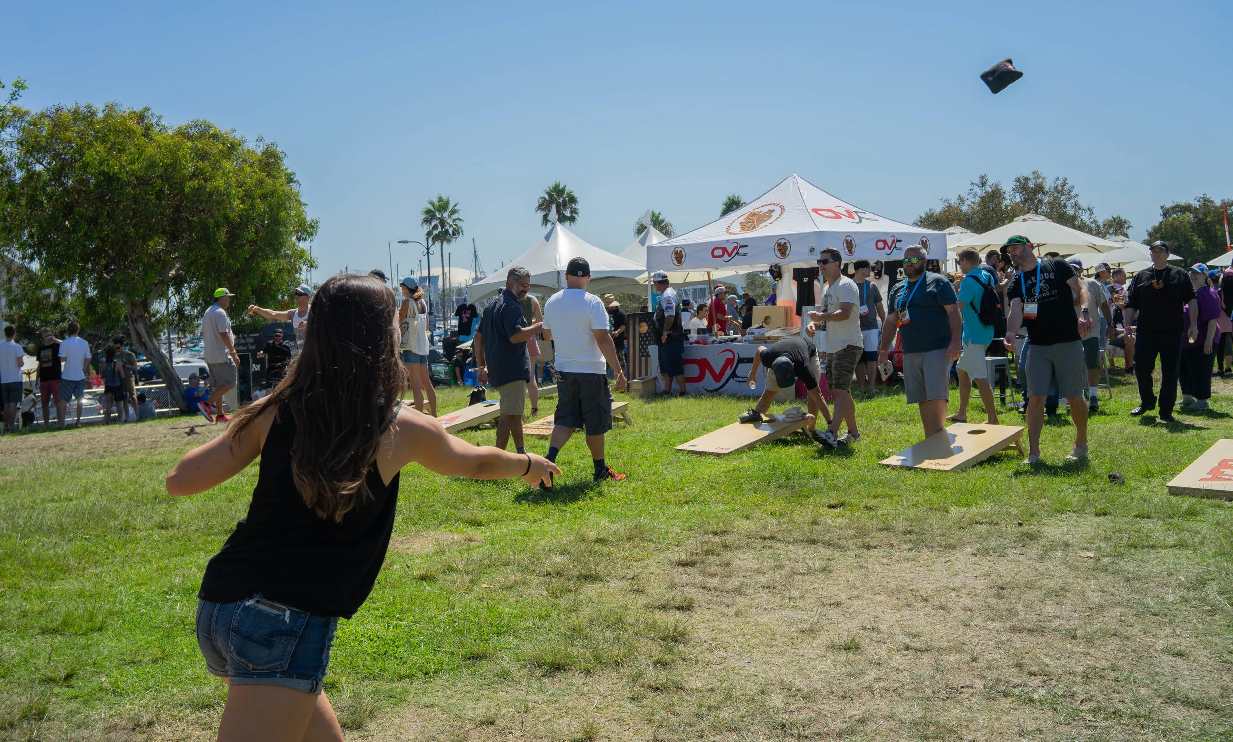 Where there's beer, there's cornhole.