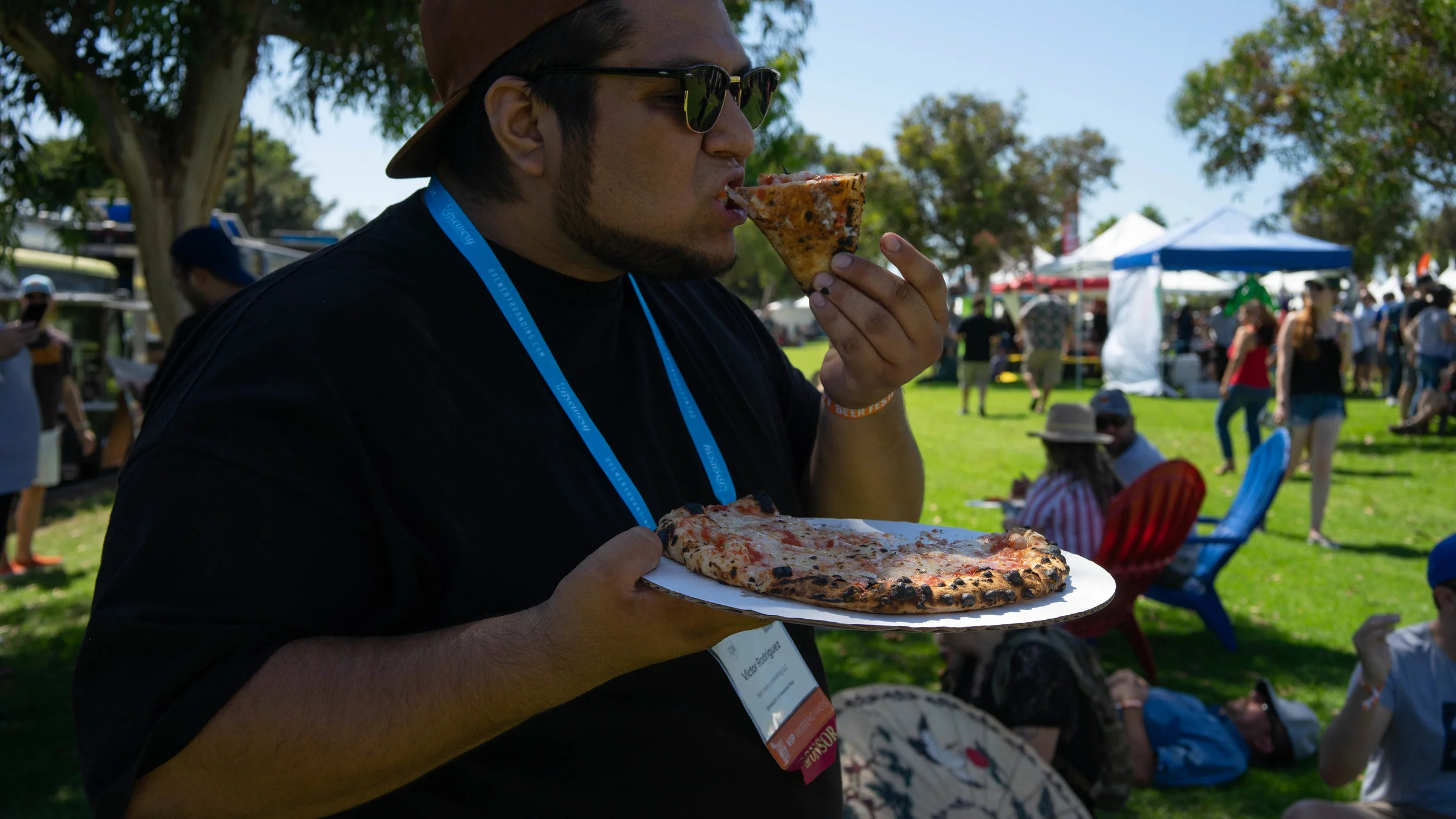 Everything from chicken sandwiches to vegan pizza was offered from the army of food trucks serving the beer-drinking masses.