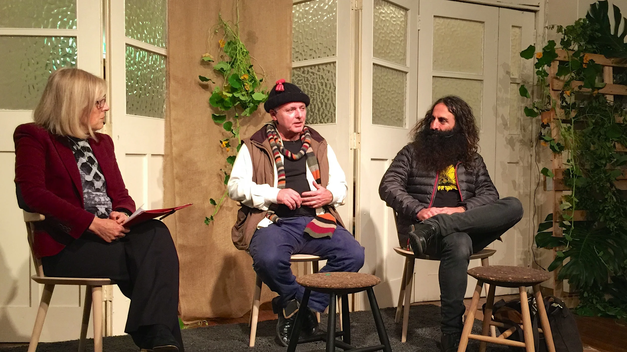 Costa Georgiadis, host of ABC TV’s Gardening Australia, Michael Mobbs and Lucienne Joy, on-air radio personality, talk about food, ecological footprints, and how living more sustainably in the city is only a few decisions away.