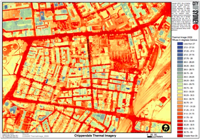 About a third of our cities are made up of black roads with little tree cover. This makes our cities 6-8°C hotter than they need be.