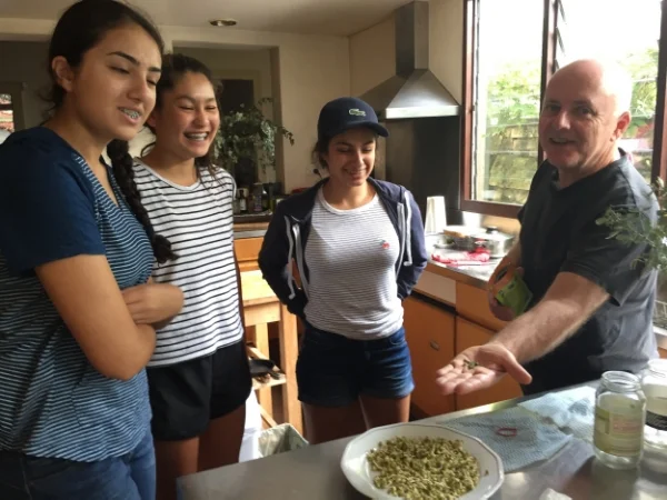 Students go road gardening