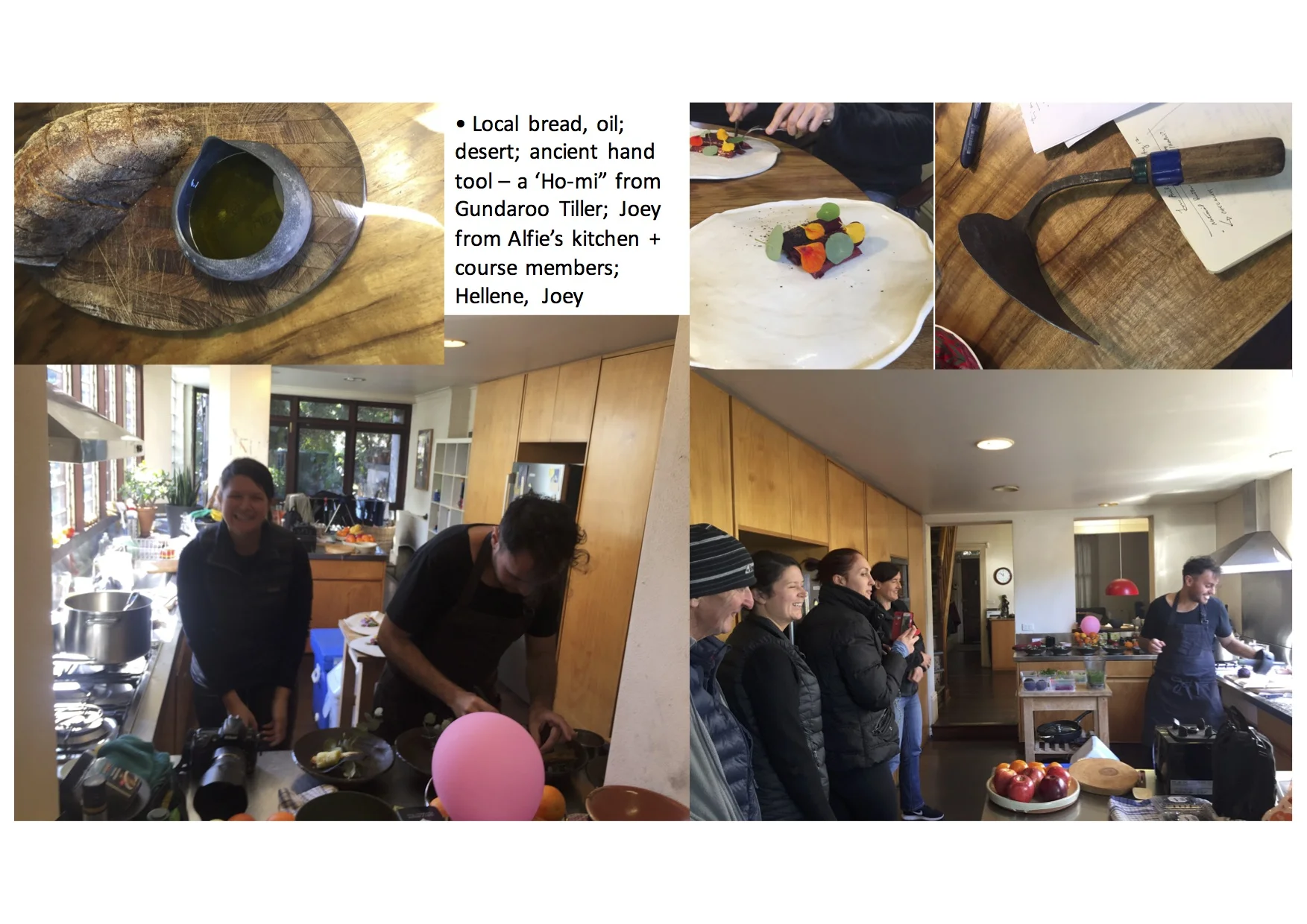 • We mixed food, conversation, detailed descriptions of products, materials, costs with laughter, ideas and shared information