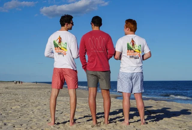 • Fair Harbour surfing clothing made from recycled plastics