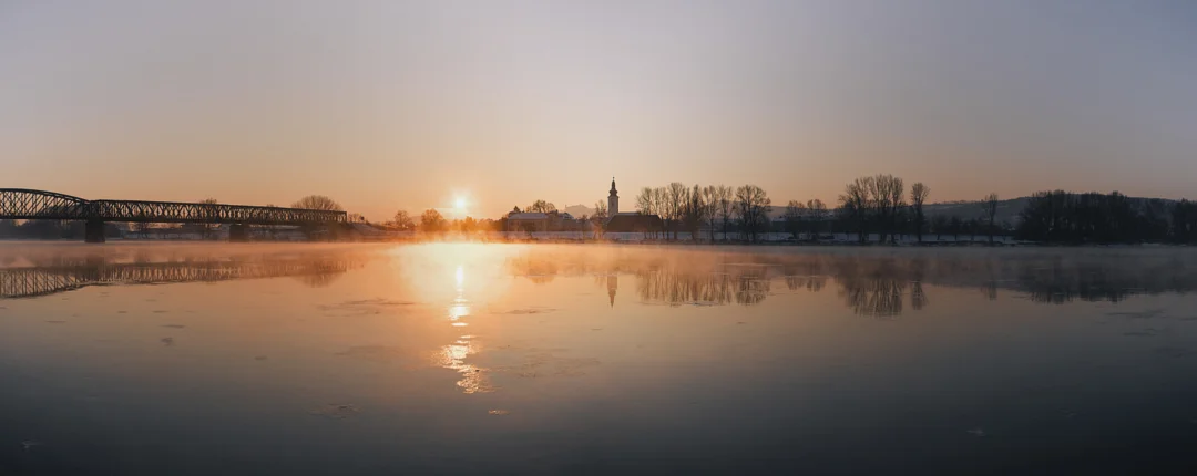 Sonnenaufgang im Winter - Mautern