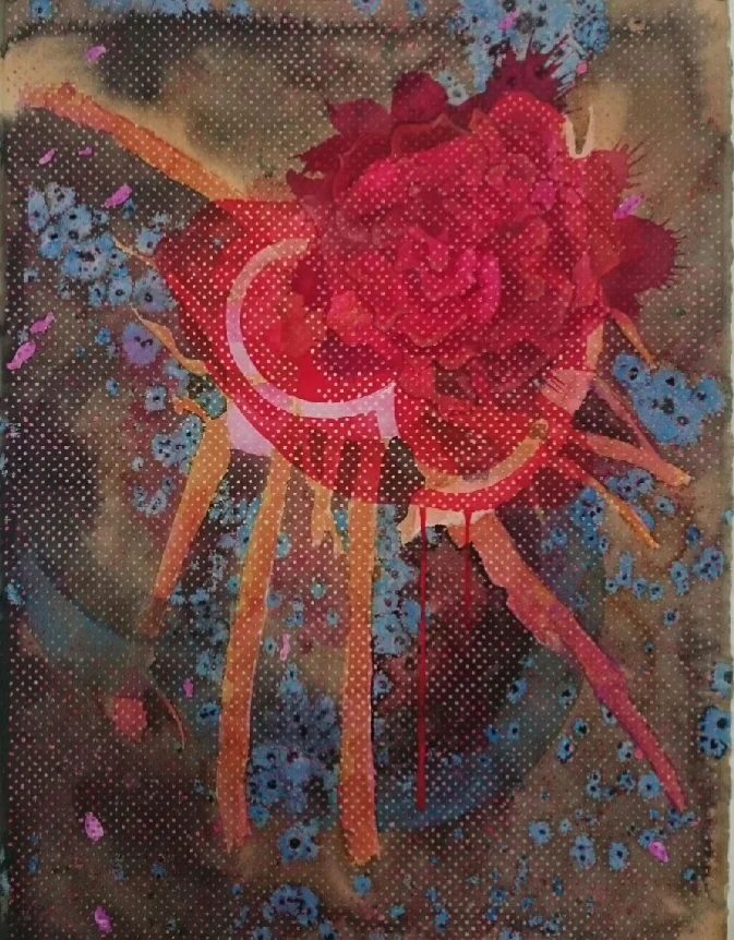The roses are in bloom