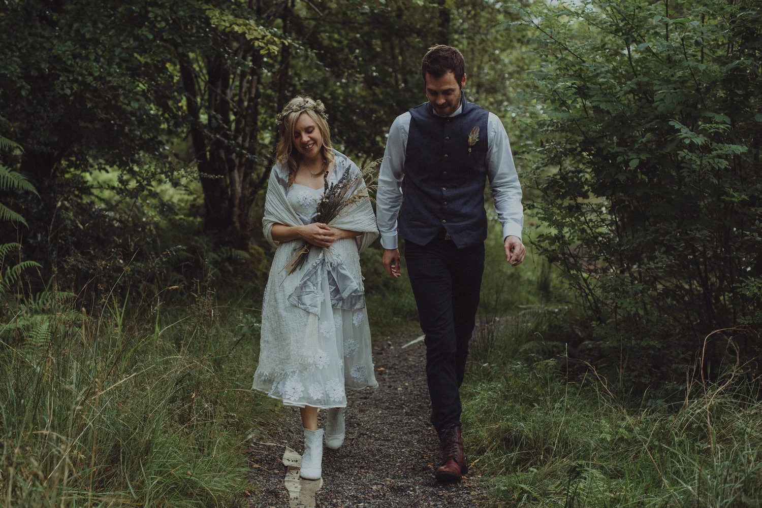 Dom & Leanne's intimate Scottish elopement