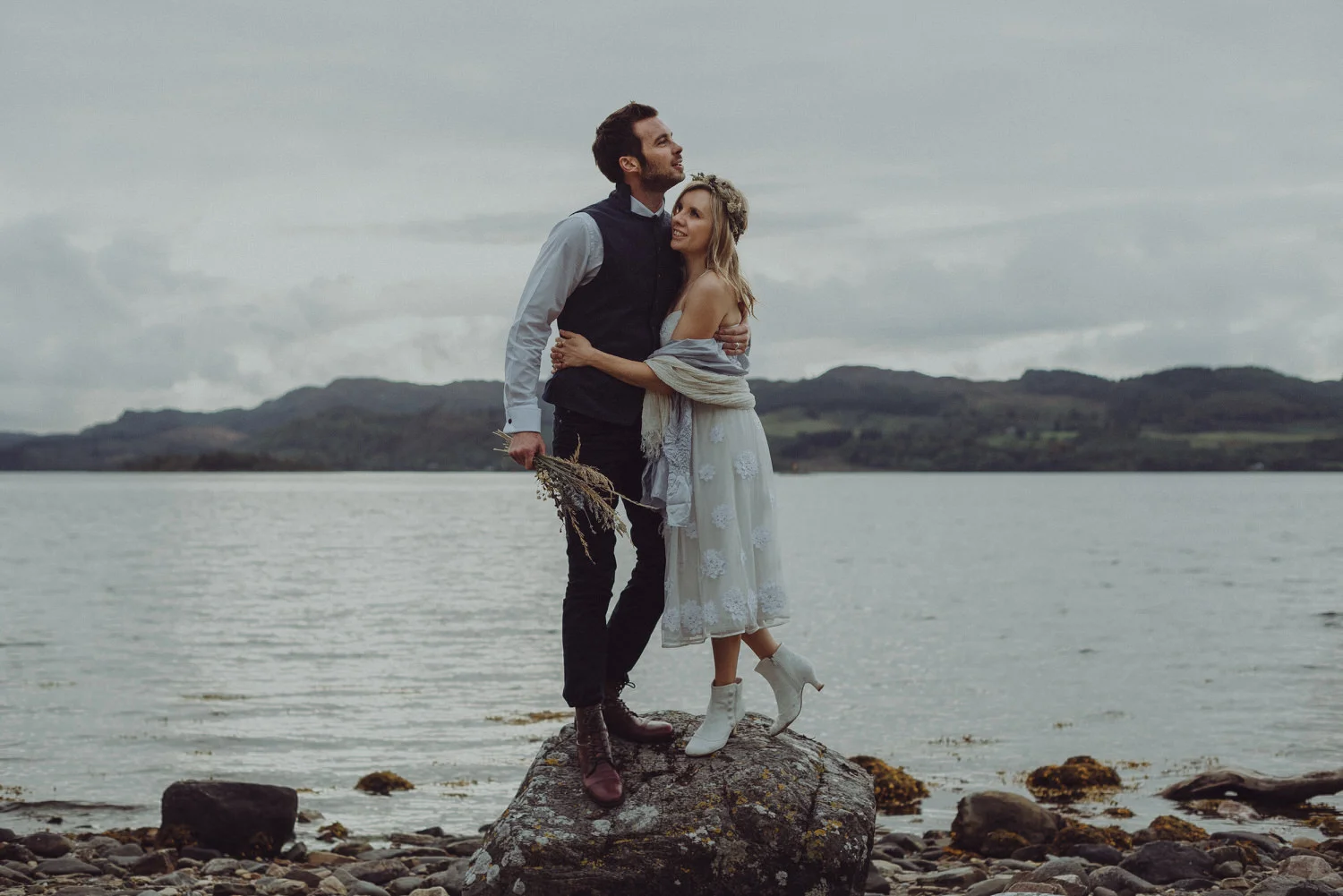 Dom & Leanne's intimate Scottish elopement