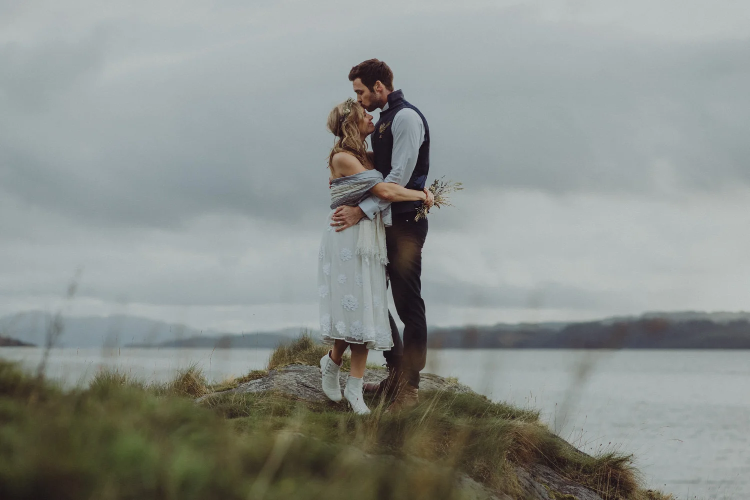 Dom & Leanne's intimate Scottish elopement