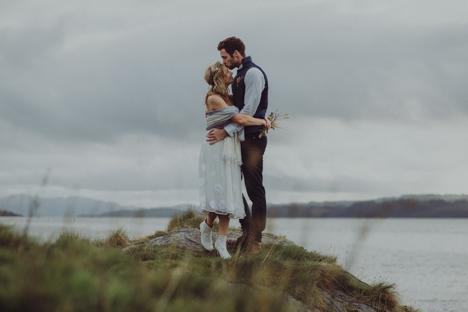  Dom & Leanne's intimate Scottish elopement at Old Castle Lachlan on the banks of Loch Fyne on the Cowal Peninsula in Argyll, Scotland 