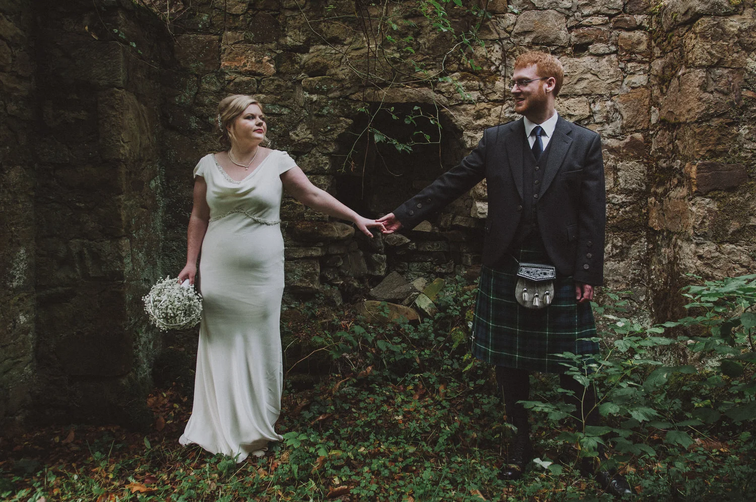 Fiona & Graeme's Kirknewton House Stables wedding