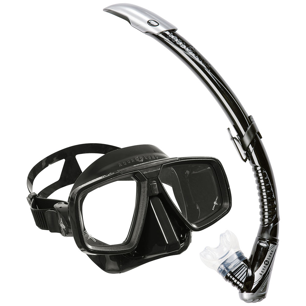 Zephyr Valve Details about   Aqualung Comfort Snorkel Set Look HD 