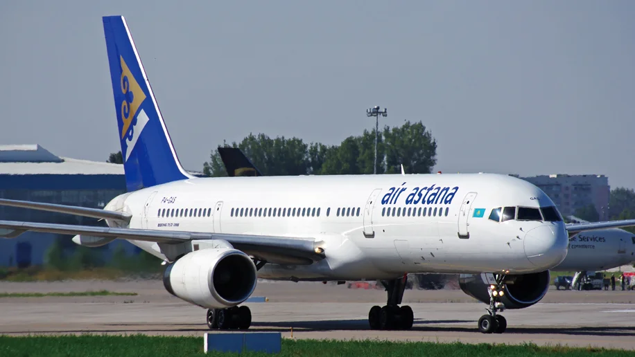 Air Astana is the principal airline and the flag carrier of the Republic of Kazakhstan, based in Almaty, Kazakhstan. It operates scheduled domestic and international services on 64 routes from its main hub, Almaty International Airport, and from its secondary hub, Astana International Airport.