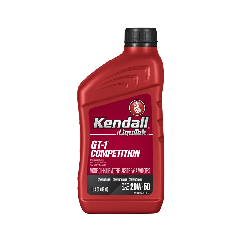 Kendall GT-1 Competition Motor Oil with LiquiTek Additive 20W-50  