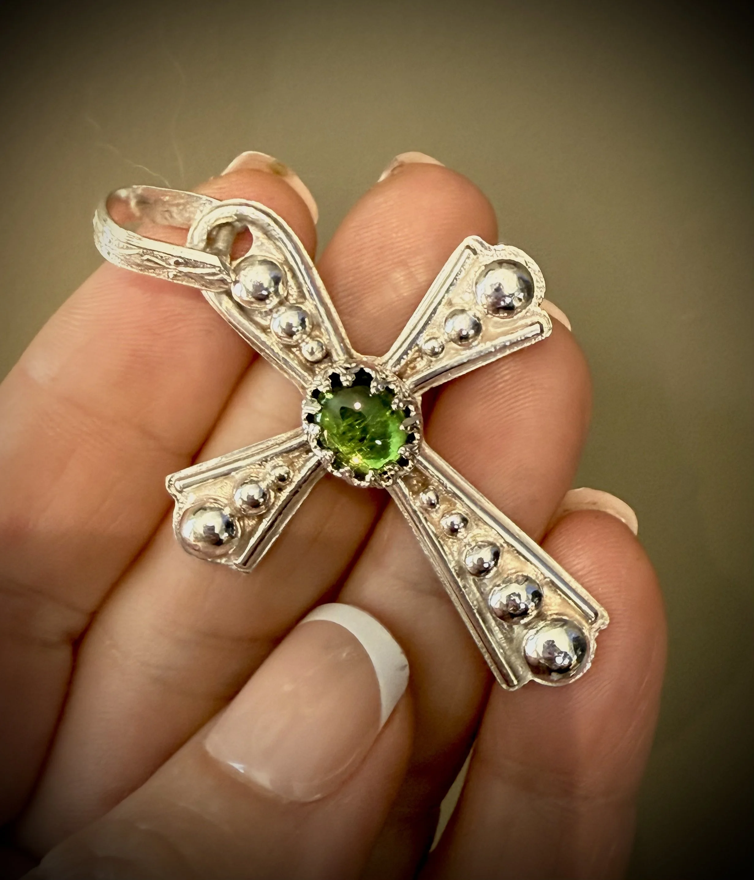 Green Tourmaline cross .jpg