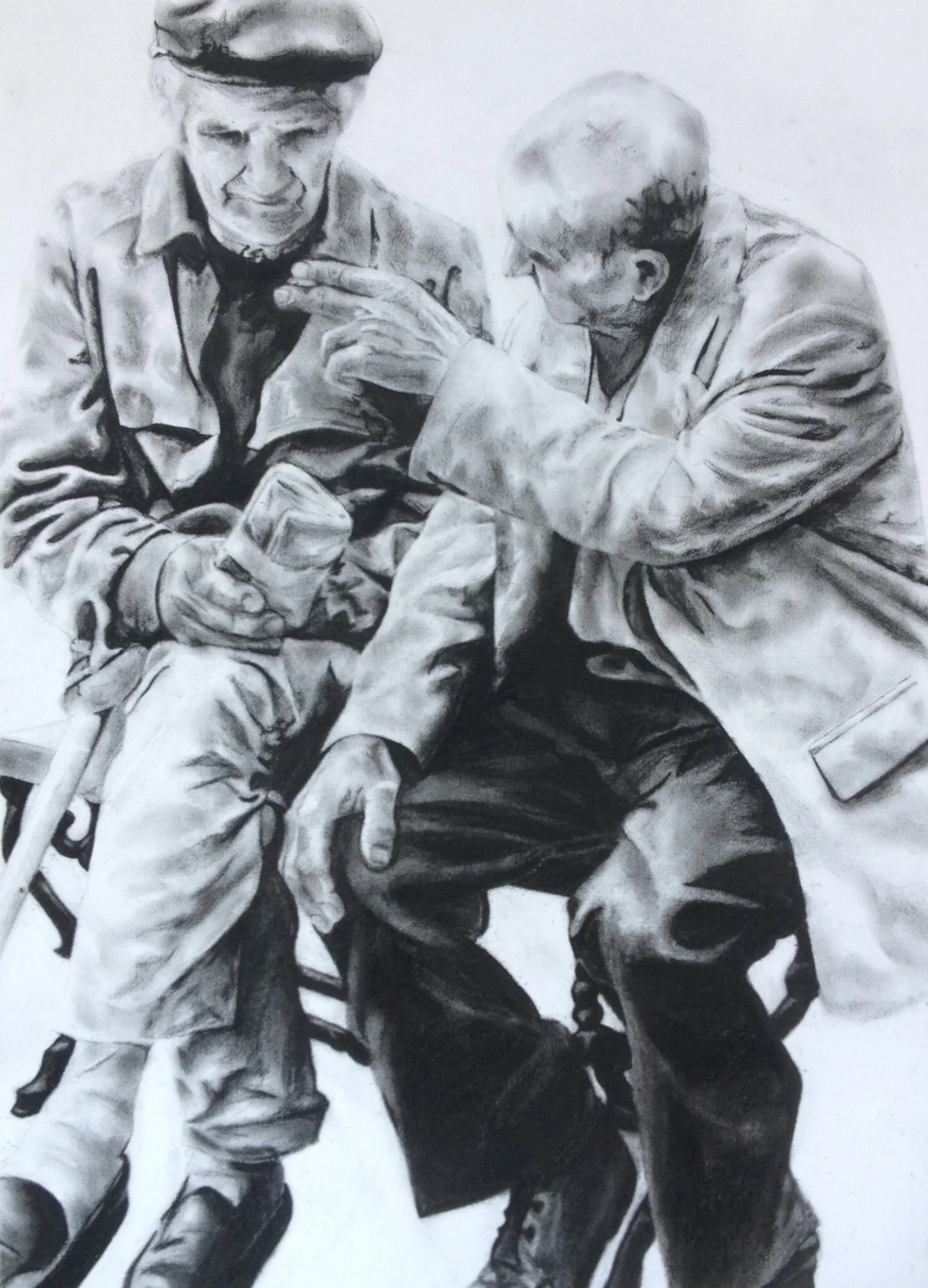 Franceso and Man on a bench in Signorelli.jpg