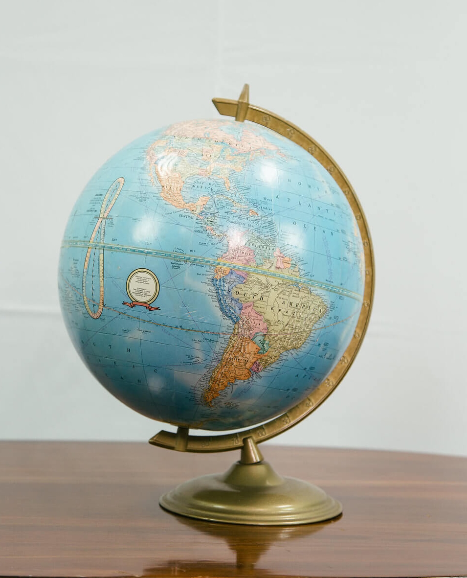 Francis Blue World Globe