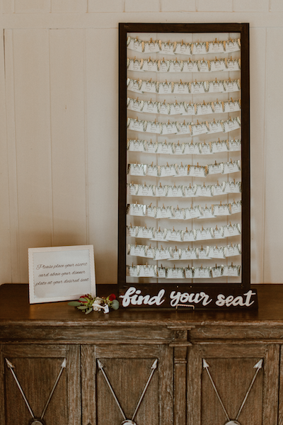 Provenance Vintage Rentals Los Angeles Rustic Escort Card Display Calamigos Ranch Malibu Wedding.png