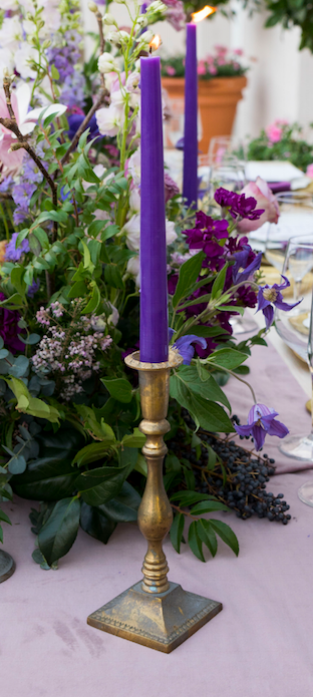 Briar Brass Candlesticks, Set of Two