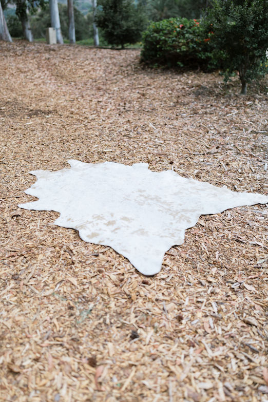 Brooklyn Gold & Cream Faux Cowhide Rug