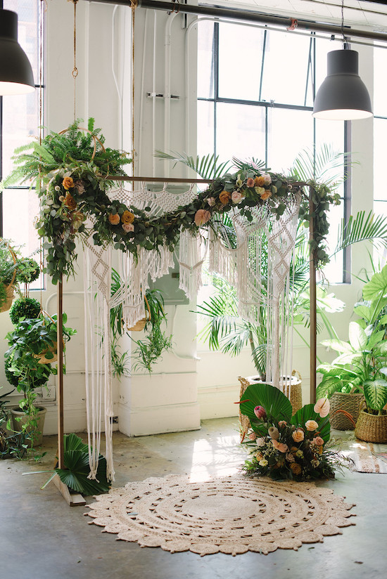 Macrame Ceremony Backdrop