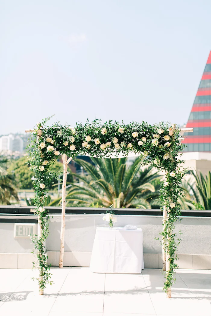 Abigail Birch Chuppah Arbor | Photo by Caroline Tran || Pacific Design Center