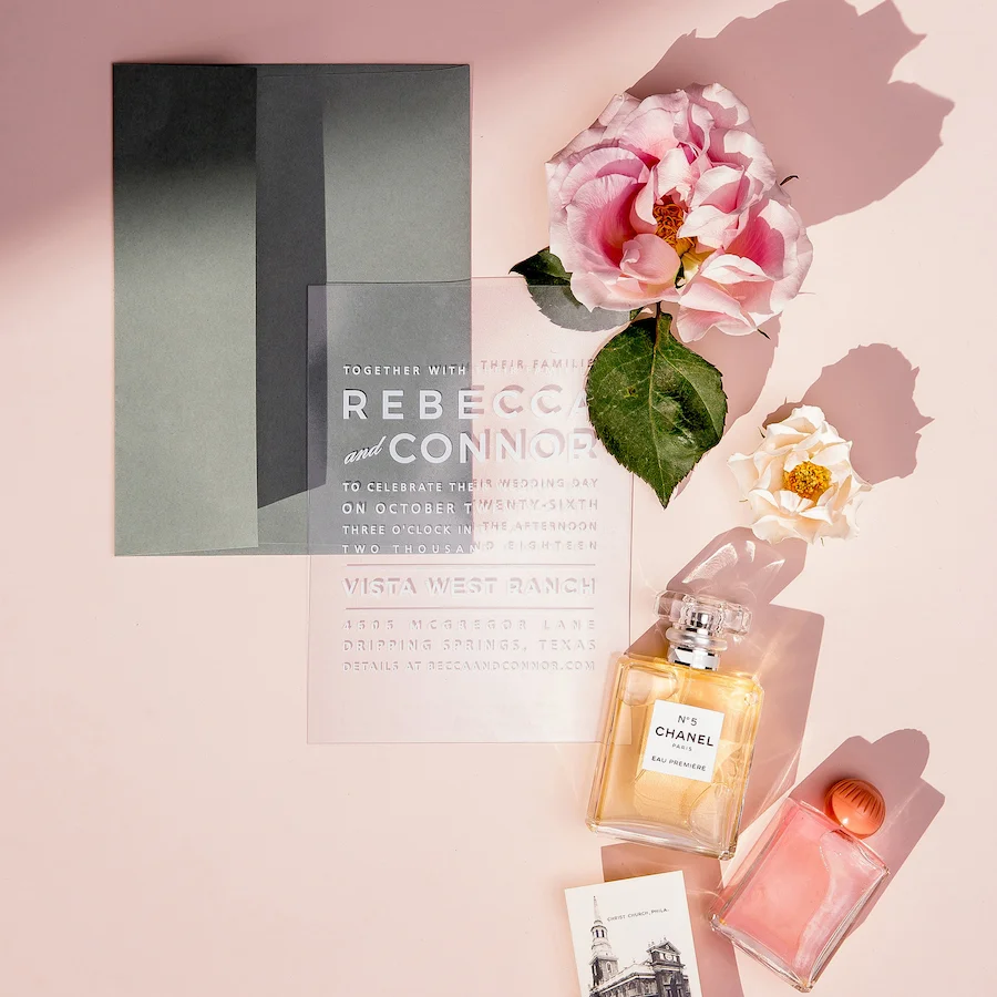 Chic + Timeless Love Bird Save-the-Dates by Basic Invite