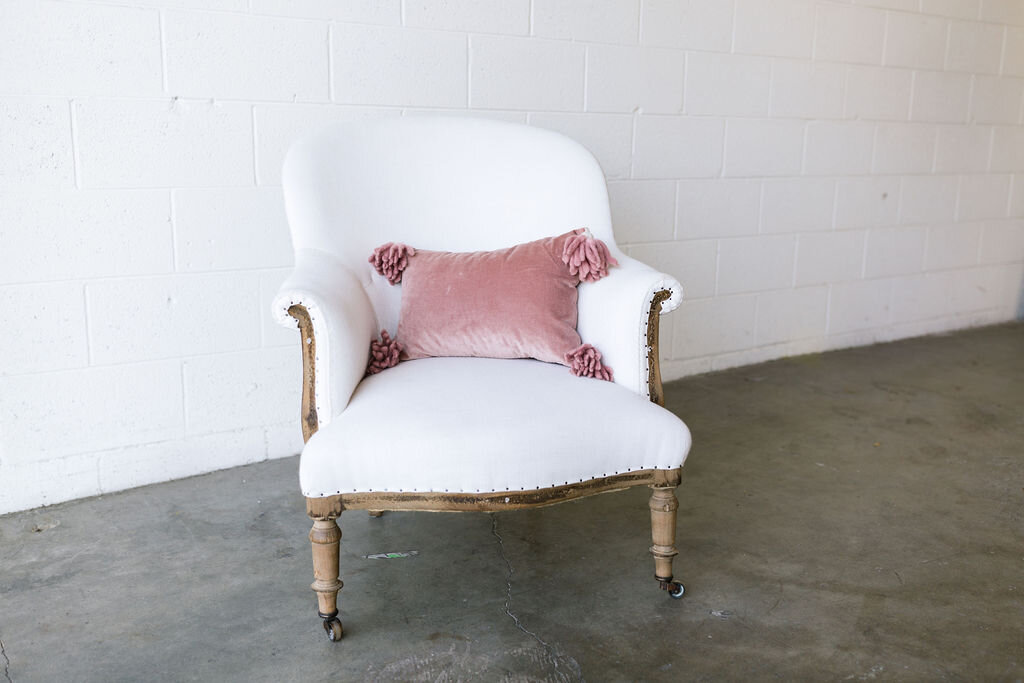 Rosamund Mauve Velvet Lumbar Pillow with Tassels