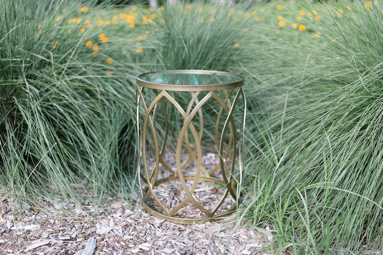 Maisie Gold Airy Accent Table
