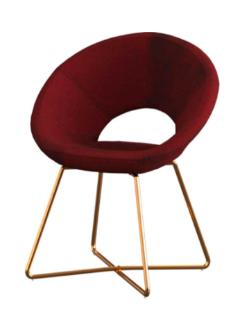 Esperanza Red Velvet Accent Chair