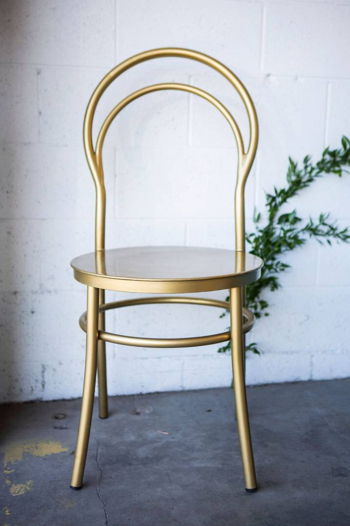 Sag Harbor Brass Bentwood Dining Chai