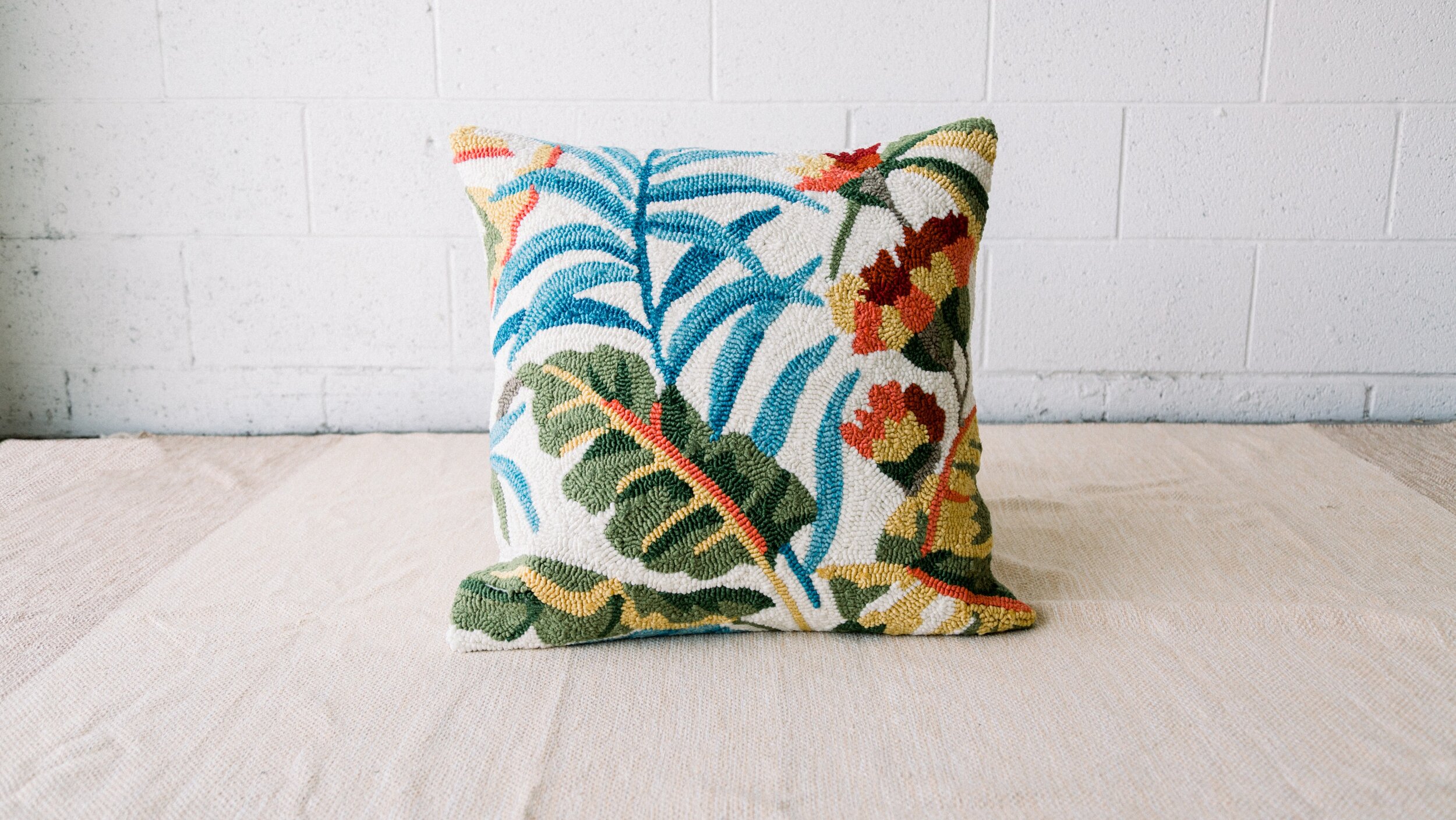 Tropical Print Pillow