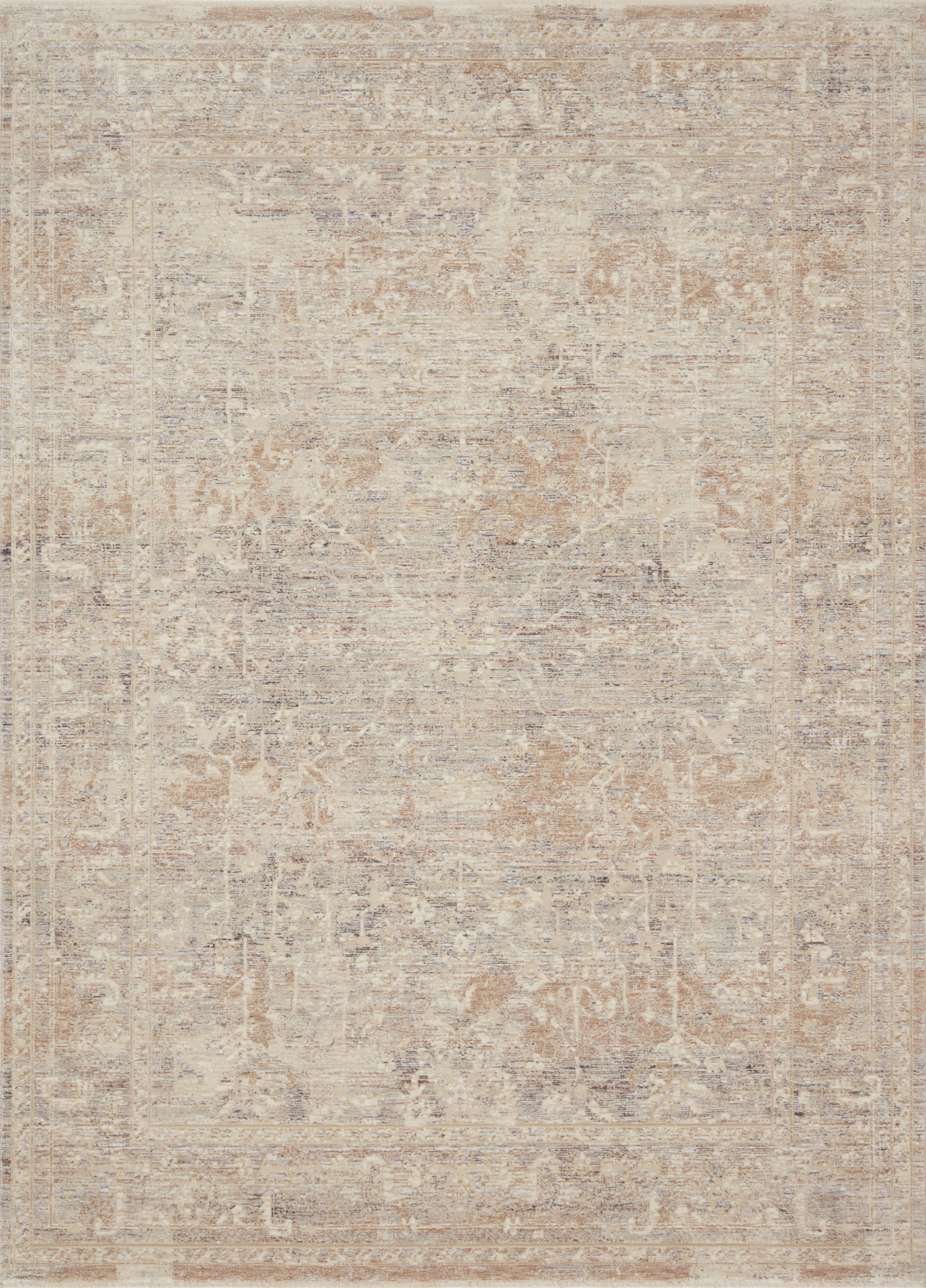 Merisa Beige and Blue Rug